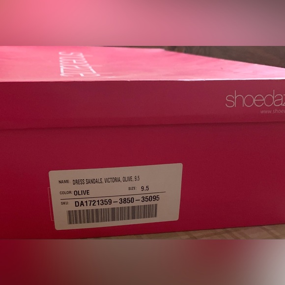 Victoria Gladiator Heels Size 9.5 Olive Color - Picture 6 of 6